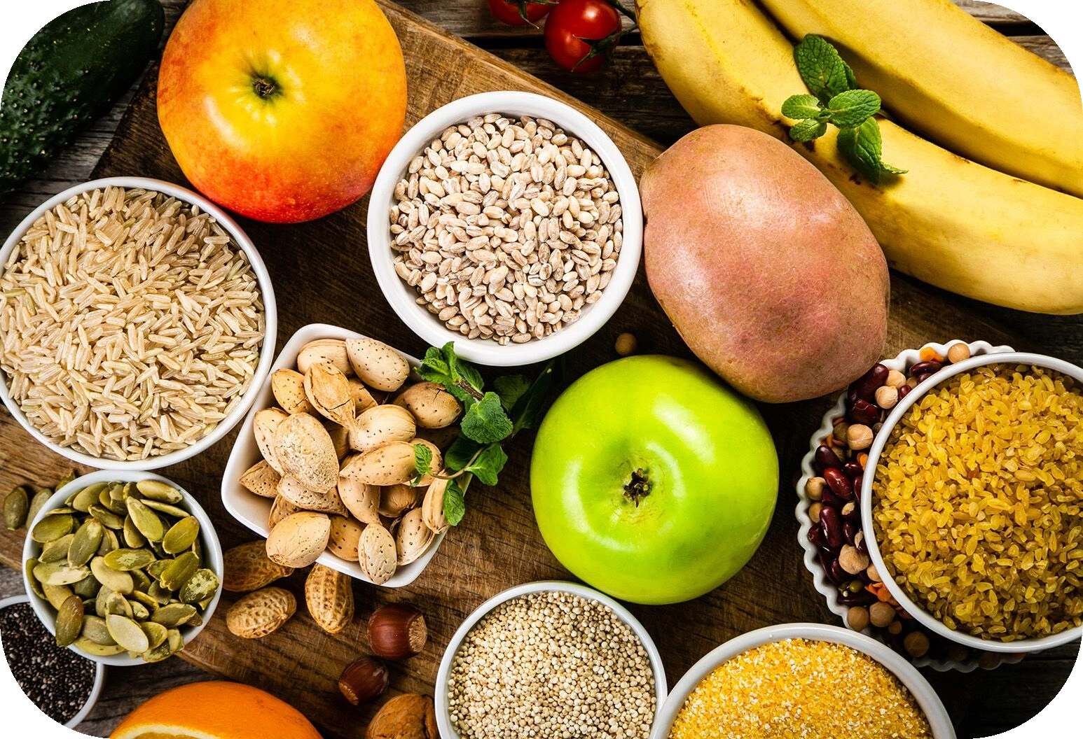 Carbohydrates are the body's main energy source.