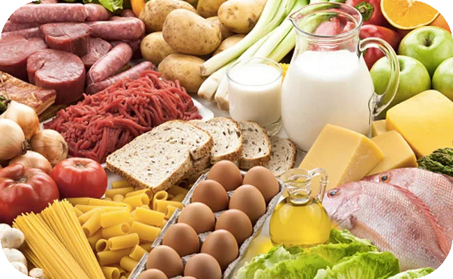 Calcium strengthens bones and teeth while supporting muscle movement, nerve function, and heart health. Dairy products, leafy greens, fortified plant milk, tofu,